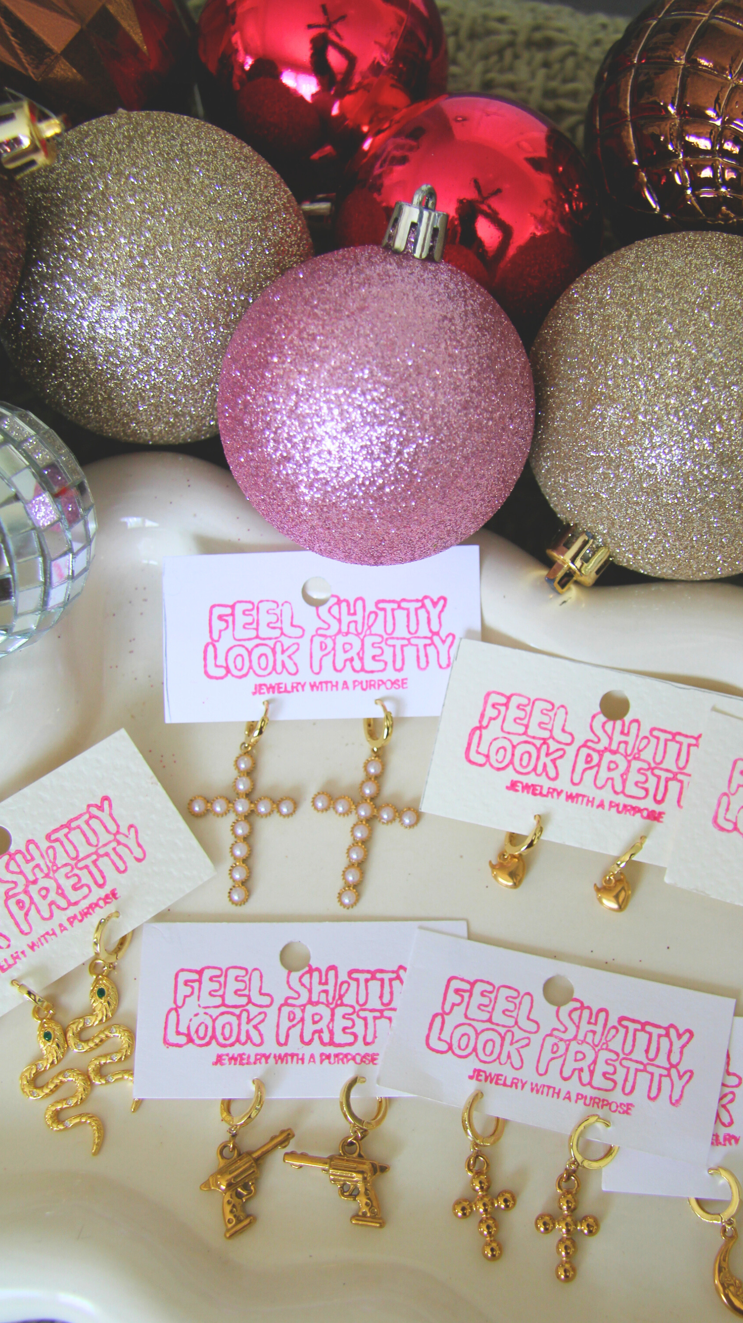 The Pearl Cross Huggies