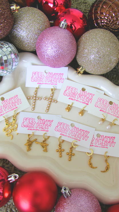 The Pearl Cross Huggies