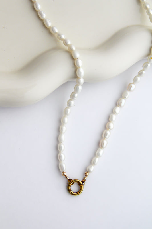 The Pearl Charm Base Necklace