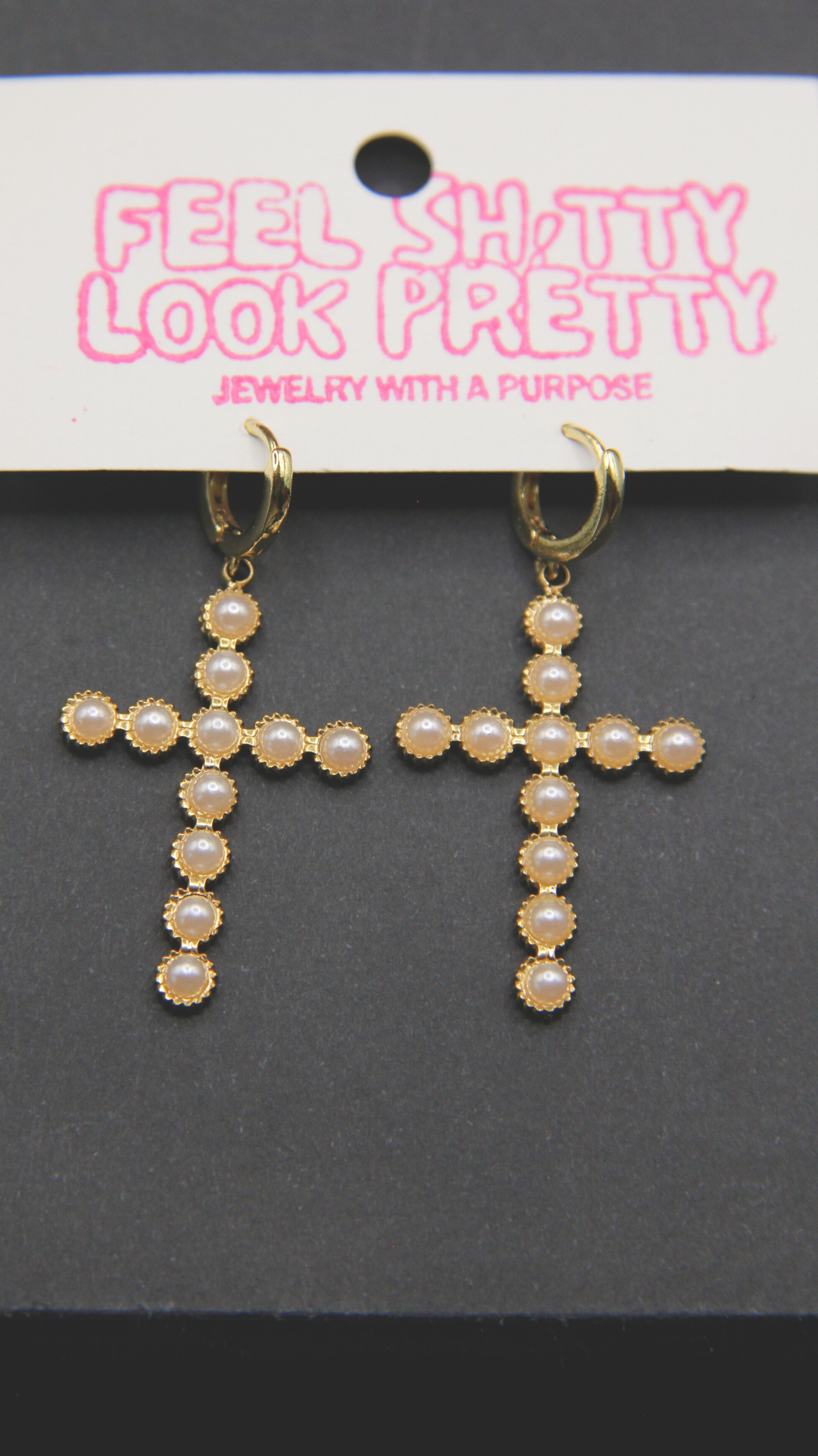 The Pearl Cross Huggies