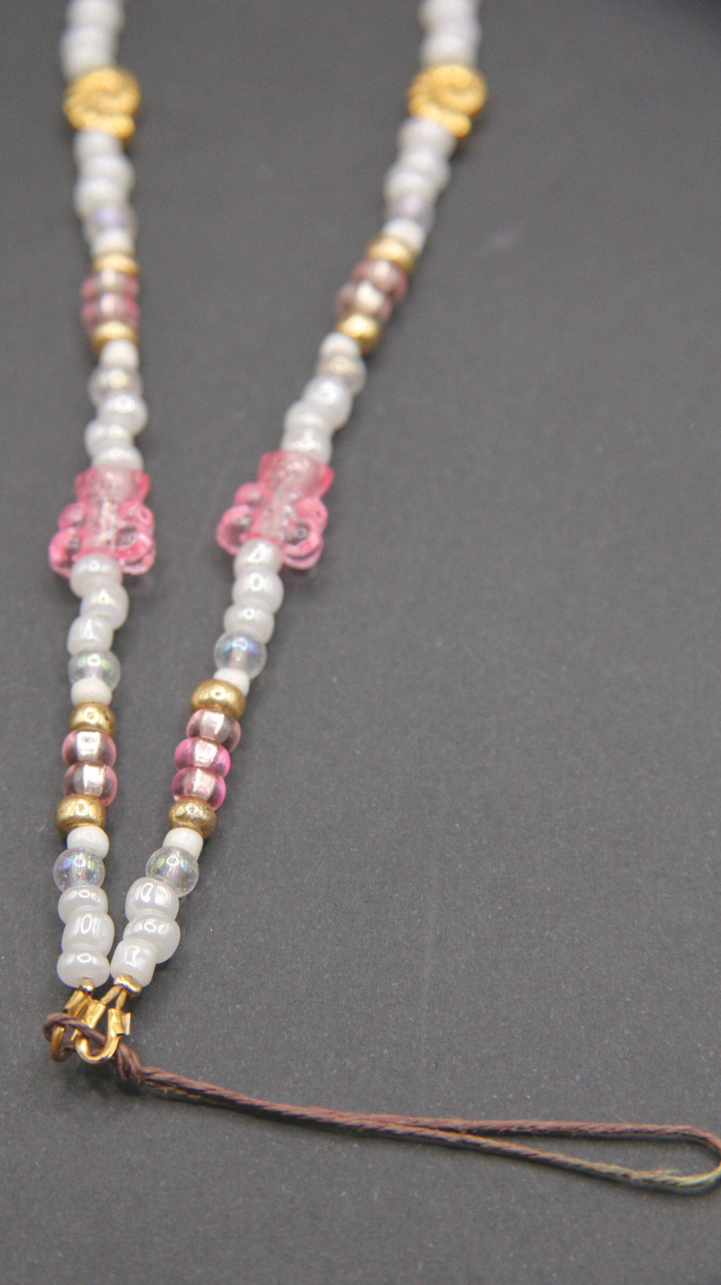 The Pink Rose Phone Chain