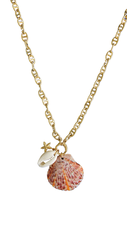 Purple and Orange Customizable Mary Necklace