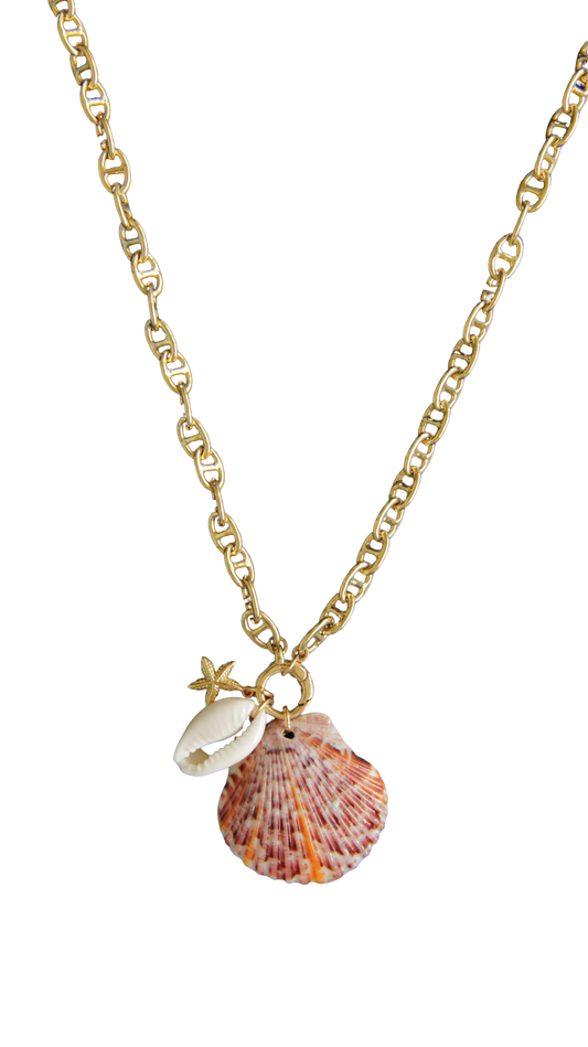Purple and Orange Customizable Mary Necklace