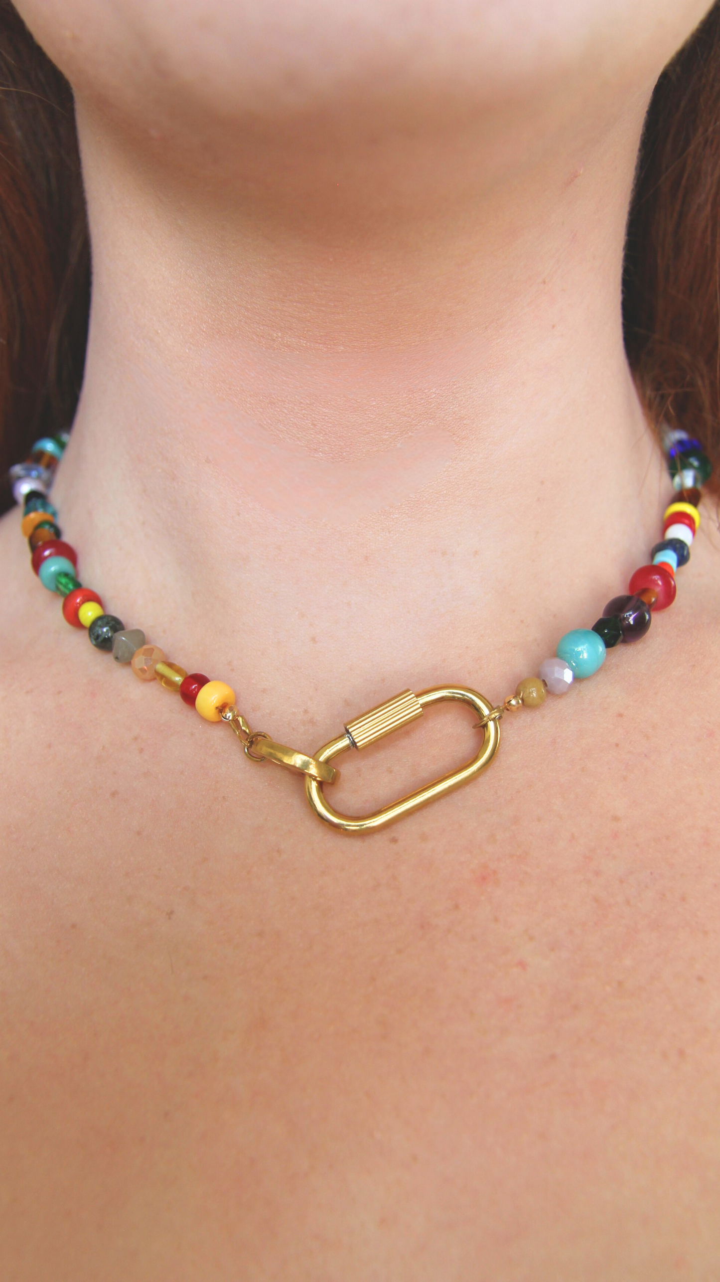 The Rainbow Carabiner Necklace