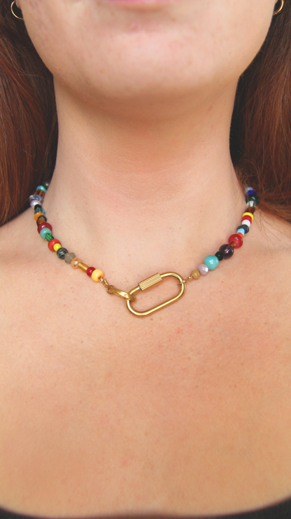 The Rainbow Carabiner Necklace