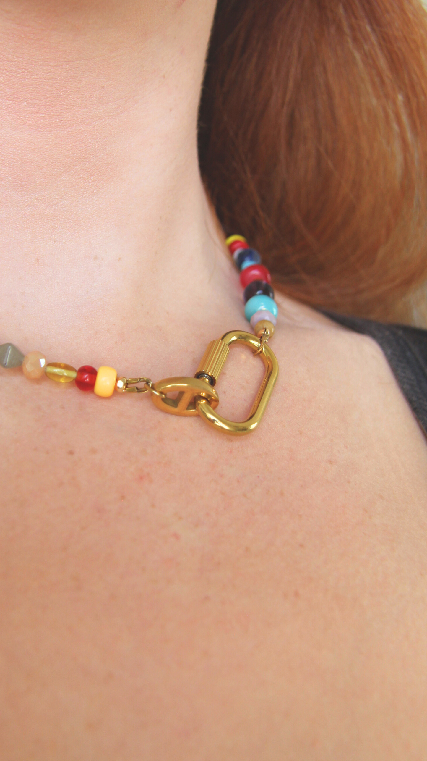 The Rainbow Carabiner Necklace