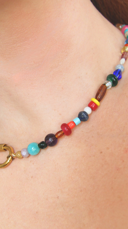 The Rainbow Carabiner Necklace