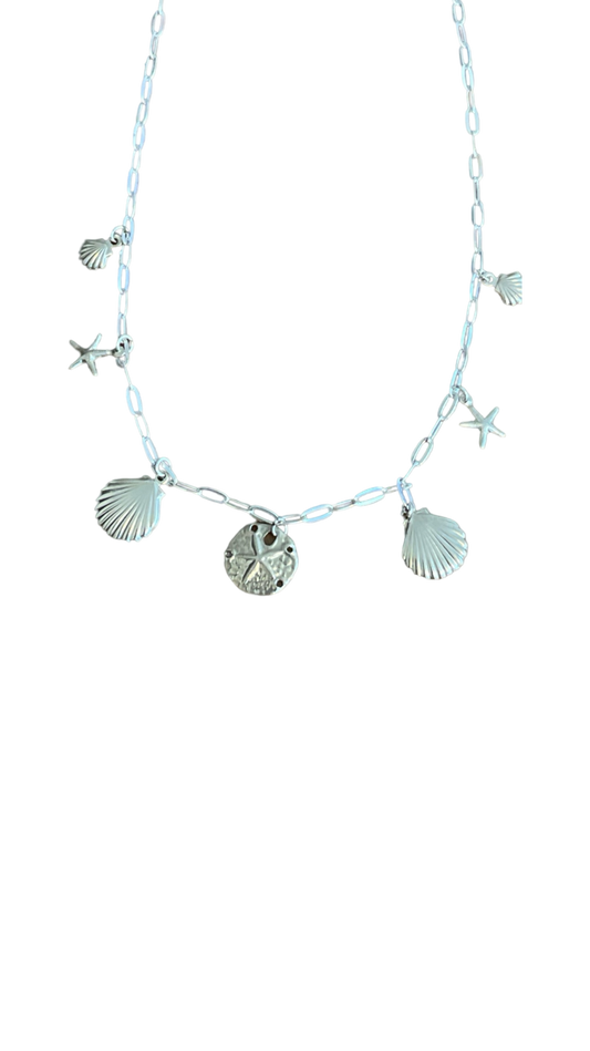 The Silver Summer Charm Necklace