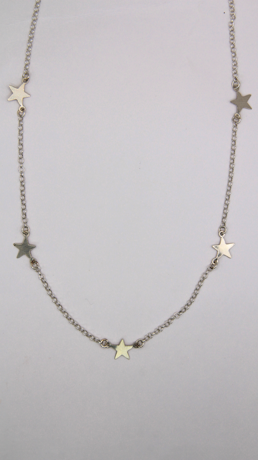 The Silver Star Station Necklace
