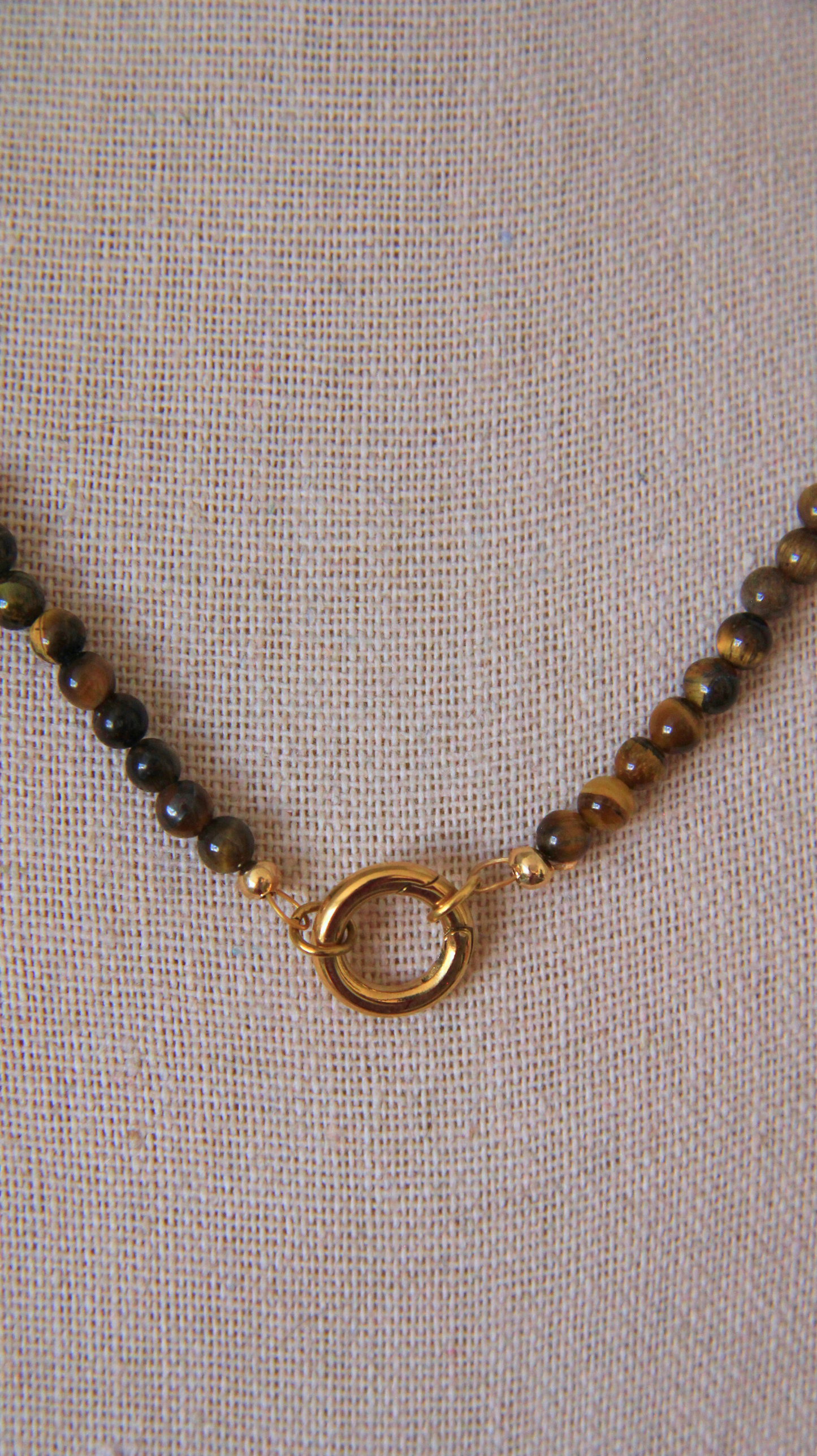 The Tiger's Eye Charm Base Necklace