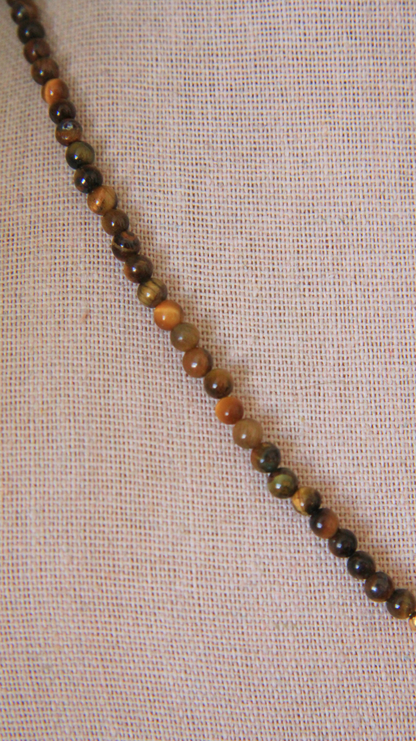 The Tiger's Eye Charm Base Necklace